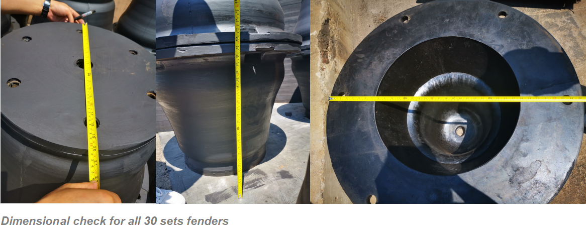 SCN600 Cone fender test according to PIANC2002 guideline