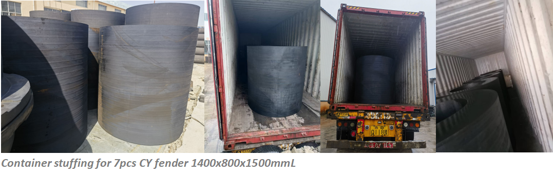 New delivery of 7 units cylindrical fenders to Genoa port
