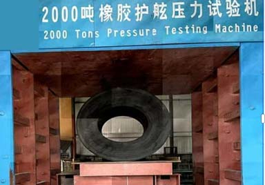 How to do pressure test of cylindrical Rubber Fender