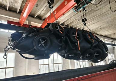 How to load Pneumatic Rubber Fenders in 40OT？